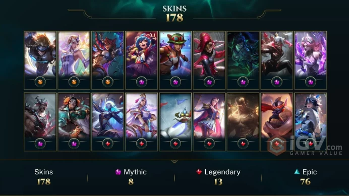 EUW 170 Skins 172 Champs | Dark Star Karma | Pool Party Lee Sin | Cowgirl Miss Fortune | Karate Kennen | God Fist Lee Sin | LOL0022