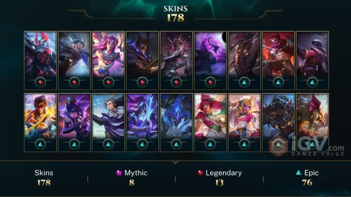 EUW 170 Skins 172 Champs | Dark Star Karma | Pool Party Lee Sin | Cowgirl Miss Fortune | Karate Kennen | God Fist Lee Sin | LOL0022
