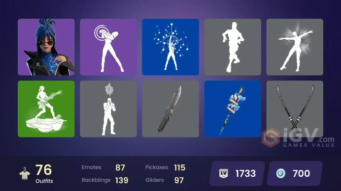 PC/PSN/XBOX | 76 skins | Valeria | Hades | Zeus | Peter Griffin | Poseidon | Emperor Palpatine | Apprentice Evie | Wookiee Team Leader | Poe