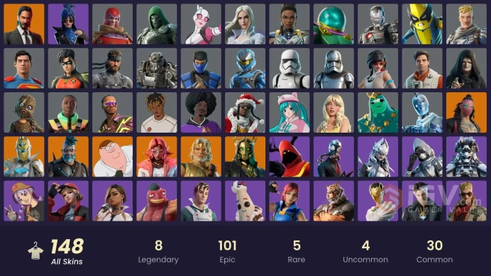 PC/PSN/XBOX | 149 skins | Spectra Knight | John Wick | Zeus | Omegarok | Valeria | Kado Thorne | Peter Griffin | Hades | Poseidon | Emperor