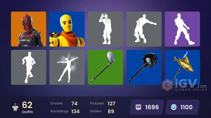 PC/PSN/XBOX | 62 skins | Red Knight | Galaxy Scout | Emperor Palpatine | Apprentice Evie | Wookiee Team Leader | Poe Dameron | General Grievous