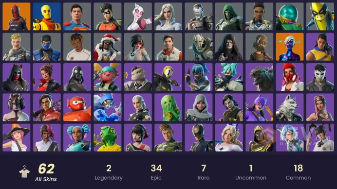 PC/PSN/XBOX | 62 skins | Red Knight | Galaxy Scout | Emperor Palpatine | Apprentice Evie | Wookiee Team Leader | Poe Dameron | General Grievous
