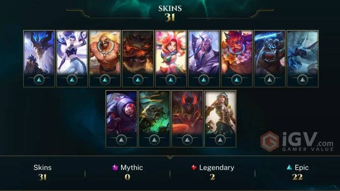 EUW 30 SKINS IRON 1 65 CHAMPIONS 84 LEVEL INSTANT DELIVERY FULL ACCESS Ett0G