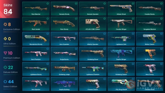 46 EU/TR Market & V25 ACT6 Plat II & Reaver Sett-Recon Balisong-Prime Vandal-Neo Frontier Sheriff-GP/Ion-Magepunk Ghost Phantom-Prime Classic