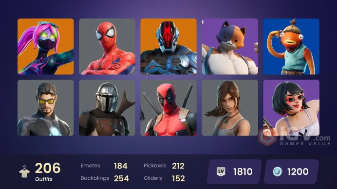 [ALL PLATFORMS]-200 Skin-205 pickaxes-183 Emotes-OG STW-Deadfire-John Cena-Lara Croft-Spider-Man (No Way Home)-FULL ACCESS-
