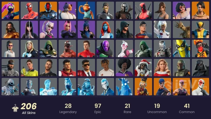 [ALL PLATFORMS]-200 Skin-205 pickaxes-183 Emotes-OG STW-Deadfire-John Cena-Lara Croft-Spider-Man (No Way Home)-FULL ACCESS-