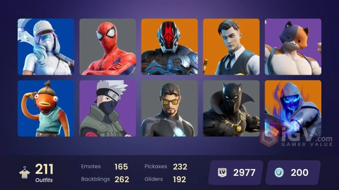 [ALL PLATFORMS]-210 Skin-229 pickaxes-166 emotes-192 gliders-Midas-Son Goku-Michelangelo-Leonardo-Raphael-Naruto Uzumaki-TNTina-Fishstick-