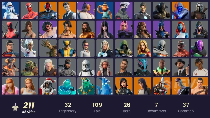 [ALL PLATFORMS]-210 Skin-229 pickaxes-166 emotes-192 gliders-Midas-Son Goku-Michelangelo-Leonardo-Raphael-Naruto Uzumaki-TNTina-Fishstick-
