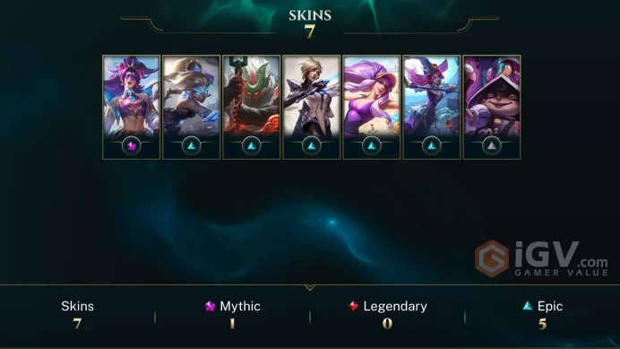 [EUW] - Unranked / 7 Skin / Fresh / Changeable Mail | Instant Delivery | Lifetime Warranty | 100% Handmade & Secure | 24/7 Support