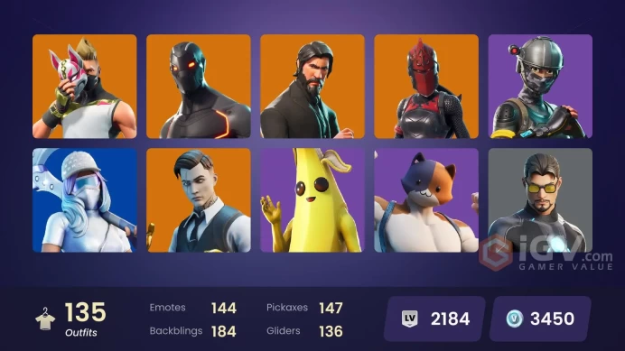 PC/PSN/Xbox/Nintendo 135 skins | OG STW | The Reaper | Elite Agent | Gold Brutus | Gold Midas | Tart Tycoon | Rogue Agent | Blue Striker | Point
