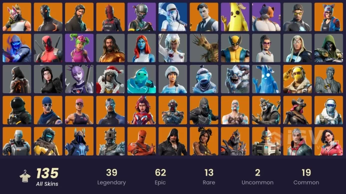 PC/PSN/Xbox/Nintendo 135 skins | OG STW | The Reaper | Elite Agent | Gold Brutus | Gold Midas | Tart Tycoon | Rogue Agent | Blue Striker | Point
