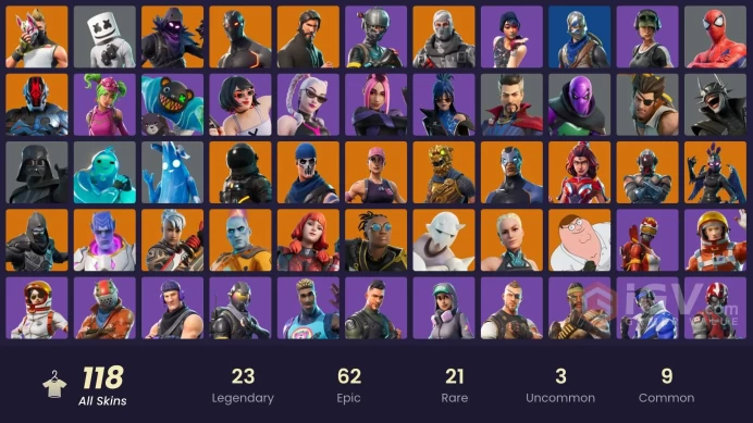 [ALL PLATFORMS]-118 Skin-Sparkle Specialist-The Reaper-OG STW-Elite Agent-Blue Squire-Royale Knight-Omega-Floss-Freestylin'-Take The L-