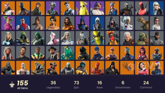 PC/PSN/Xbox/Nintendo 155 skins | OG STW | The Reaper | Elite Agent | Blue Team Leader | Gold Brutus | Gold Midas | Fixer | Point Patroller | Blu