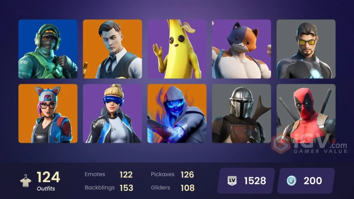 PC/PSN/Xbox/Nintendo 124 skins | OG STW Leviathan Axe | Neo Versa | Gold Brutus | Gold Midas | Reflex | Fixer | Sultura | Sorana | Rox | The Sci
