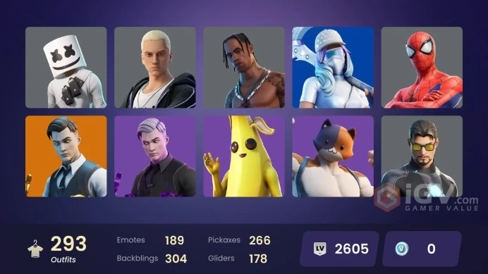 PC/PSN/Xbox/Nintendo 293 skins | Travis Scott | Astro Jack | Gold Midas | Gold Brutus | Major Glory | Predator | Omegarok | Eternal Knight