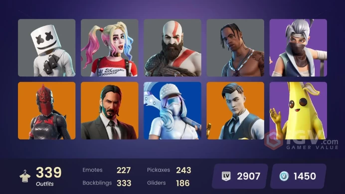 [PC/PSN/XBOX] 339 skins | OG STW | Travis Scott | Leviathan Axe | Shady Doggo | Master Chief | Astro Jack