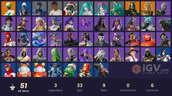 PC,PSN,XBOX 51 SKINS FA - BACKLASH,VALENTINA,KEISHA CROSS,CAPER,KORRA,CERBERUS,KNIGHT CONQUEROR,MIKU,FOCUS RK1509