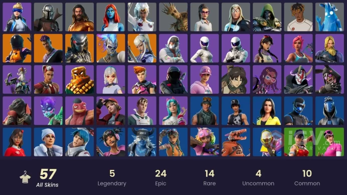 PC,PSN,XBOX 57 SKINS FA - NEO VERSA,FIXER,DARK VANGUARD,KATALINA,GROOT,ABSTRAKT,DOOM,SUBZERO CRYPTIC RK1513
