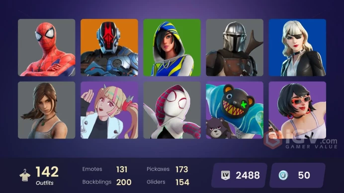 PC,PSN,XBOX 142 SKINS FA - SNAP,ERA,GRIFFIN,BLAZE,REBIRTH RAVEN,SPIDER-GWEN,KOR,RICK,LARA CROFT,SIREN RK1525