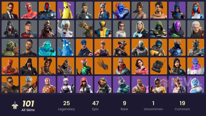 PC,PSN,XBOX 101 SKINS FA - STW - GROOT,STAR LORD,REBIRTH RAVEN,LARA CROFT,DEMI,RICK,GERALT,TONY STARK,DOOM,BUNDLES RK1538