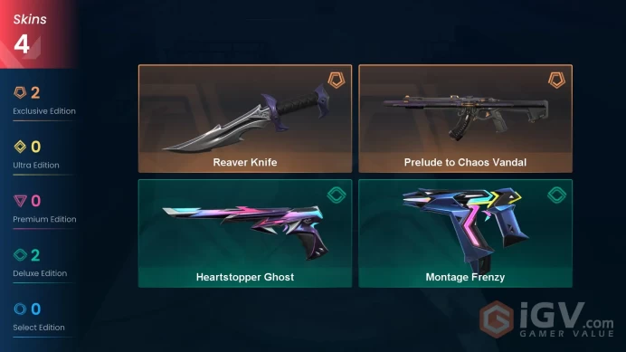 EU Full Access | Platinum | Reaver Knife + Prelude to Chaos Vandal + Heartstopper Ghost
