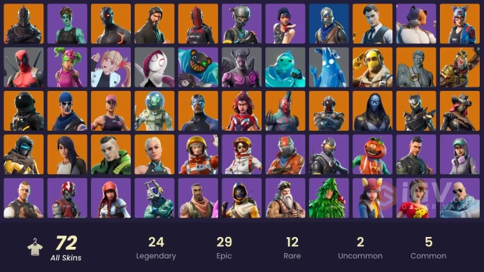PC,PSN,XBOX 72 SKINS FA - STW - BLACK KNIGHT - REAPER - OMEN,OBLIVION,LEVIATHAN,RAPTOR,TOMATOHEAD,SPIDER-GWEN,GHOUL TROOPER - FLOSS - MAKO  RK15