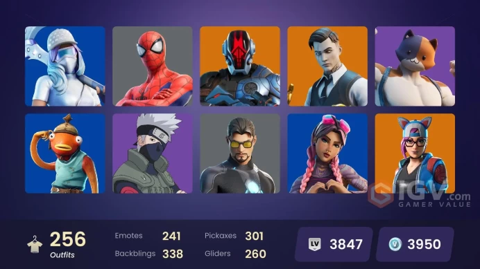 [PC/PSN/XBOX] 256 skins | Deluxe STW | Lara Croft | Blue Team Leader | Gold Midas | Reaper Axe| Fresh |Verve| Square Up | 3950 VB
