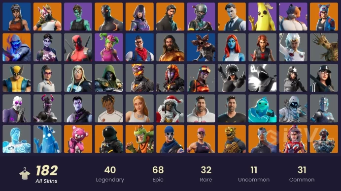 PC,PSN,XBOX 182 SKINS FA - STW - IKONIK - GLOW - REAPER - MERRY MINT AXE - LEVIATHAN AXE - GALAXY SCOUT,OMEGA,ASTRA,CLOAKED STAR,ICE SPICE RK155