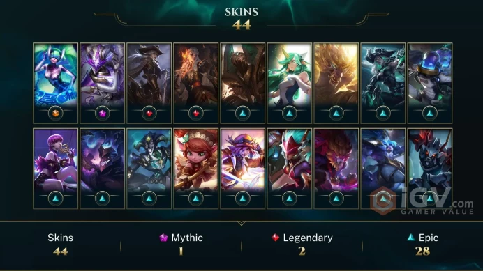 EUW -(S16) BRONZE 3(60LP) - 93 Champ - 44 Good Skins(1 Ultimate, 1 Mythic) - 56.4K BE -S10 ACC- FULL ACCES- SAFETY - CHEAP