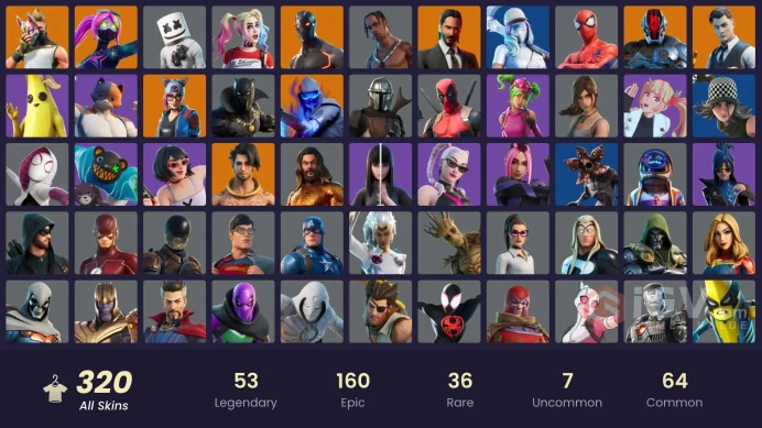 [NIN/PC] 320 SKINS | OG STW | GOLD MIDAS | TRAVIS SCOTT | ASTRO JACK | ROGUE AGENT | GOLD BRUTUS | TART TYCOON | BATTLE-TESTED | STAGE 8 | 