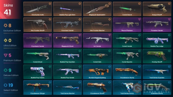 EU+41 skin+Kuronami Vandal+Xenohunter Knife+Comet Sword+Recon Phantom 3.6.1