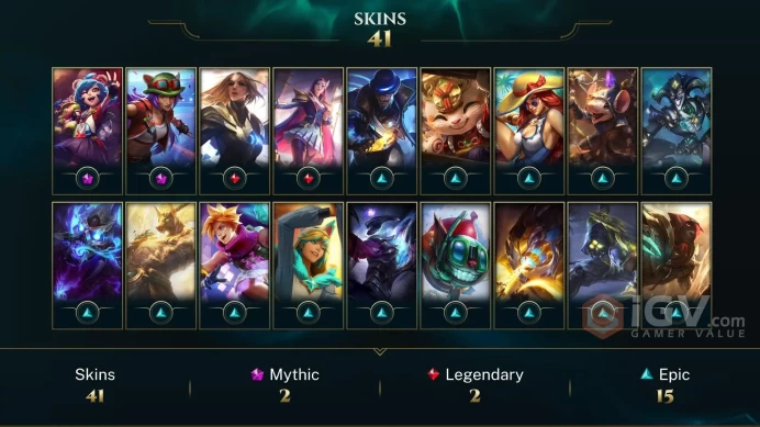 NA  League Account: 48 Skins |  Full Access | Instant Delivery!