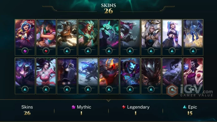 [EuW] - Unranked / 26 Skin / Ranked Game Direct / Changeable Mail | Instant Delivery | Lifetime Warranty | 100% Handmade&Secure | 24/7 Support