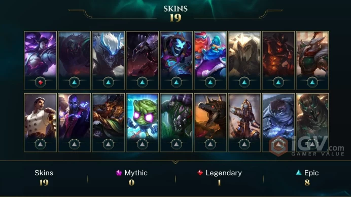[Code 9447] Level 171 + 19 Skins / LAN / Very Cheap