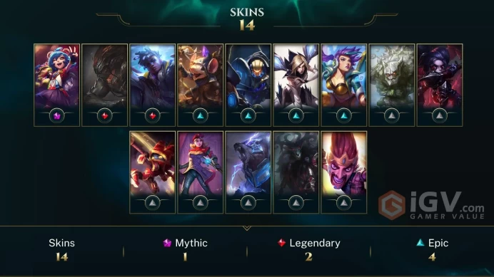 [Code 9446] Level 64 + 13 Skins / LAS / Very Cheap