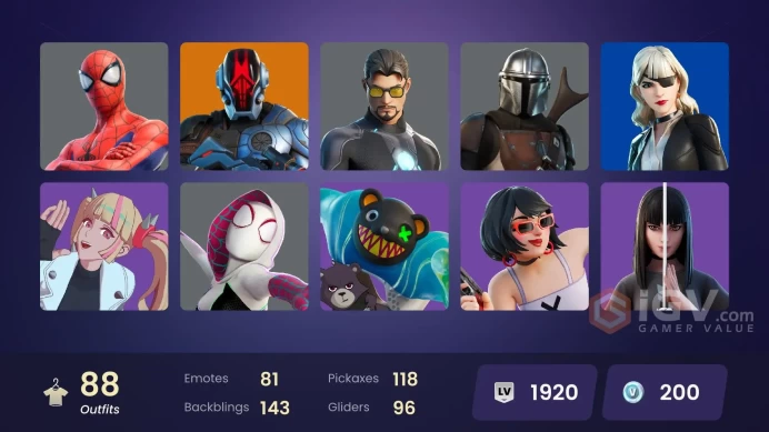 Leviathan Axe, The Champion, Spider-Man Gilded Reality | 88 Skins [Full Access] Psn,Xbox,PC