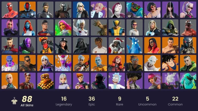 Leviathan Axe, The Champion, Spider-Man Gilded Reality | 88 Skins [Full Access] Psn,Xbox,PC