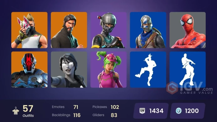 [PC | XBOX] 57 skins | The Reaper | Blue Squire | Royale Knight | Take The L | Elite Agent | Battle Hound | Ronin | The Foundation | Drift