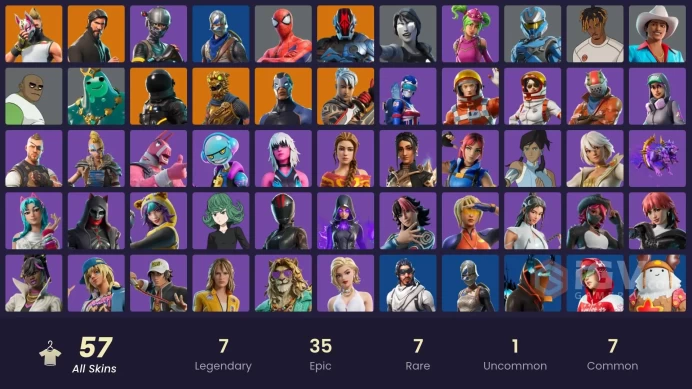 [PC | XBOX] 57 skins | The Reaper | Blue Squire | Royale Knight | Take The L | Elite Agent | Battle Hound | Ronin | The Foundation | Drift