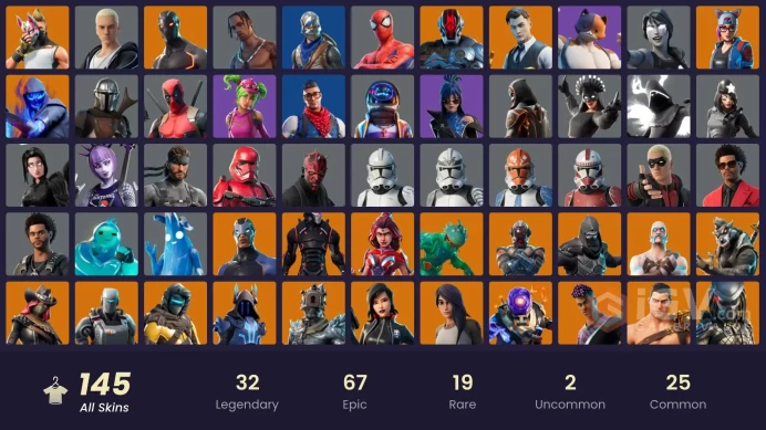 FA [PC/PSN/XBOX] 144 skins | Blue Squire | Royale Knight | Travis Scott | Astro Jack | Omega (stage 5) | Gold Midas | Prodigy | Mako | TIdy