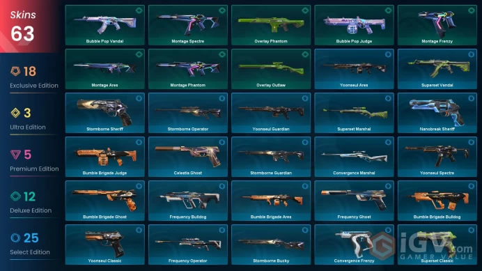 VALORANT EU WEST SERVER 63 SKİNS (+8 KNİFE, NOCTURNUM+CHAMPİONS 2024 PACKED, ONETAP VANDAL,XENOHUNTER)AUTO DELIVERY FULL ACCESS-LIFETIME WARRANT