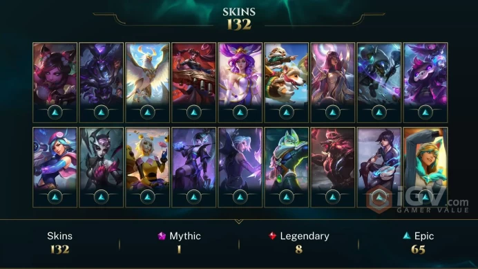 LAS -(S16) UNRANKED - LAST SEASON PLAT 4 - 137 Champ - 131 Good Skins(2 Ultimate, 1 Mythic, 8 Legendary, 64 Epic) - FULL ACCES - CHEAP