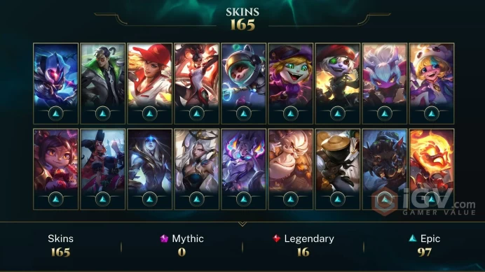 EUW -(S16) SILVER 3(60LP) %100WR- 168 Champ - 165 Good Skins(1 Ultimate, 16 Legendary, 97 Epic) - S10 ACC - FULL ACCES - SAFETY - CHEAP