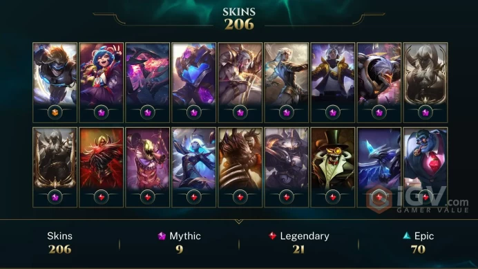 EUW S3 (1W0L) - 206 SKIN-160 CHAMP-135 mythic essance- 2018 HANDMADE ACC- SAFETY AND FROM FIRST OWNER