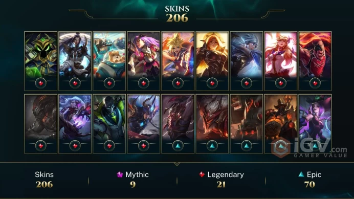 EUW S3 (1W0L) - 206 SKIN-160 CHAMP-135 mythic essance- 2018 HANDMADE ACC- SAFETY AND FROM FIRST OWNER