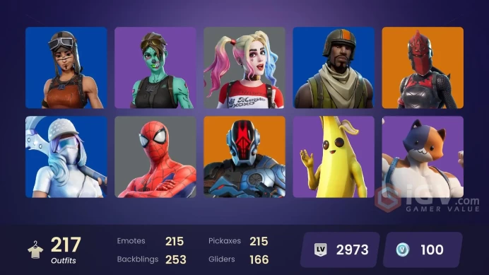 [ALL PLATFORMS]-217 Skin-OG STW-Renegade Raider-Aerial Assault Trooper-Raptor-Summer Drift-Mogul Master-Lace-Chica-Hatsune Miku-Harley Quinn-