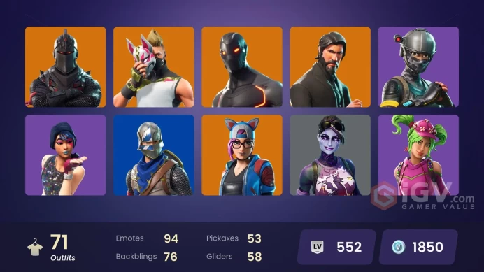 PC,PSN,XBOX 71 SKINS FA - STW - BLACK KNIGHT - REAPER - OMEGA,DARK BOMBER,TOMATOHEAD,BRITE BOMBER,RUST LORD - FLOSS - TAKE THE L  RK1628