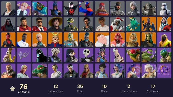 [PC-PSN-XBOX]-76 SKIN-65K VB SPEND-Hypersonic-Hypersonic-Malice-Spectra -Launch Day Lewis Hamilton-MrBeast-NINJA TURTLES-FULL ACCESS