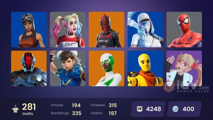 PC,PSN,XBOX 282 SKINS FA - BACKLASH,GOKU,INFERNO,SPIDER-GWEN,SIMPSONS,KNIGHT CONQUEROR,SABRINA CARPENTER,DOOM DANCER,SNOOP DOGG,ISO,CATWOMAN,CHU