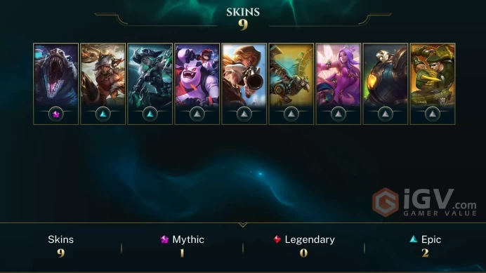 [S16 - SP1] EUW / EMERALD IV HEXTECH RENEKTON / 63 CHAMPİONS / 9 SKİN / CHANGEABLE MAİL